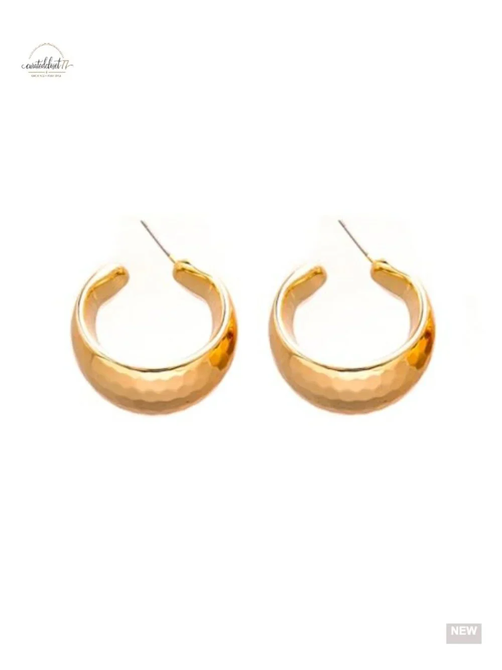 Gold Chunky Acrylic Open Hoop Earrings, Geometric Drop Dangle Statement Jewelry